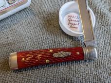 Great Eastern Cutlery, GEC 49 Garnet Jigged Bone
