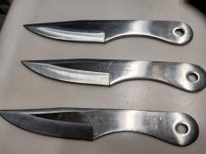 Gil Hibben UC454 Original Thrower  Set of 3 with Leather Sheath