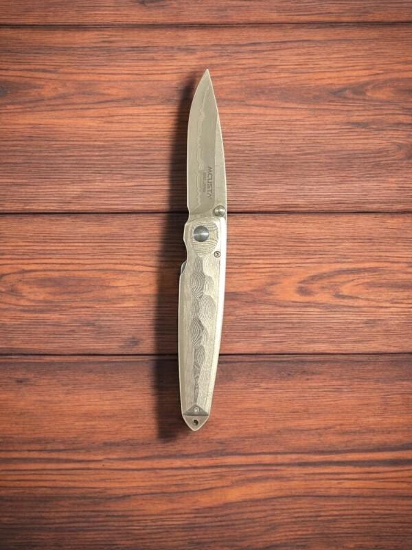 Mcusta Shinra Tsuchi (VG-10 Core - 3.75" Damascus Blade/Damascus Handle)