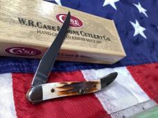 Case xx 1992 Red Stag Tiny Toothpick Mdl# R510096 SS w/ Sweet Red Stag Handles -NOS in orig box