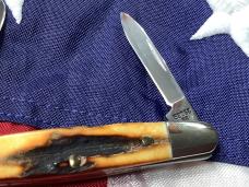 Used- Case xx 1989 Centennial Eisenhower Knife Mdl# 52063 SSP With Super Stag Handles -NOS 