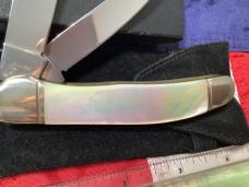 J A Henckels Copperhead w/ Rainbow Flashy Mother of Pearl Handles +Pouch, COA & Hard Box -NOS