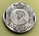 Ibberson King George V. & Queen Mary Silver Jubilee Coin Knife 1935. Made in Sheffield England. 