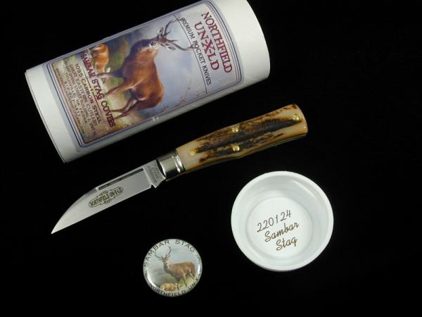 Great Eastern Cutlery GEC Genuine Sambar Stag 22 Magnum Knife Rare NIT Wharncliffe USA Made 220124