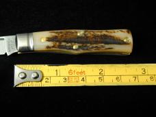 Great Eastern Cutlery GEC Genuine Sambar Stag 22 Magnum Knife Rare NIT Wharncliffe USA Made 220124