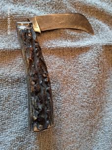 Stunning T. Turner & Co. Stag "Encore" Hawkbill Pruner; "His Majesty" Tang Stamp