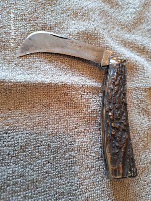 Stunning T. Turner & Co. Stag "Encore" Hawkbill Pruner; "His Majesty" Tang Stamp