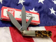 J A Henckels 3 Blade "Hand Forged" Barlow (HK-26-T) with Multi Brown Color Synthetic Handles -NOS