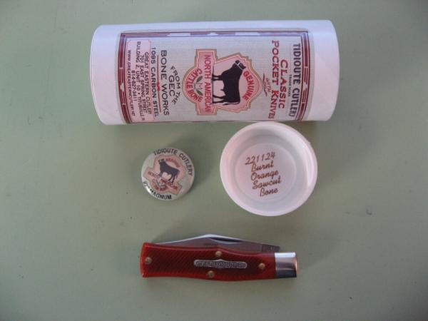 GREAT EASTERN 221124 MAGNUM BURNT ORANGE SAWCUT BONE GREAT EASTERN 221124 MAGNUM BURNT ORANGE SAWCUT BONE