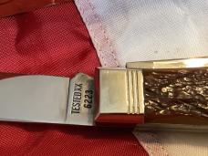 Case xx Case Classic 1992 Large Trapper, mdl# 6223, w/ Brown Bone Handles -NOS +Orig Box