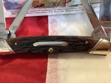 1991 Winchester Congress knife By Blue Grass Cutlery (Mdl# 4935) w/ Brown Bone Handles