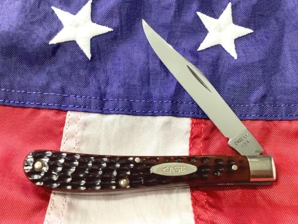1977 Case xx Slimline Trapper -Sweet Brown Derlin Handles -Mdl# 61048 1977 Case xx Slimline Trapper -Sweet Brown Derlin Handles -Mdl# 61048