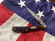 1977 Case xx Slimline Trapper -Sweet Brown Derlin Handles -Mdl# 61048