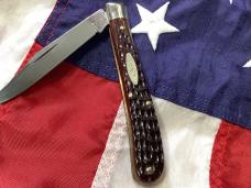 1977 Case xx Slimline Trapper -Sweet Brown Derlin Handles -Mdl# 61048