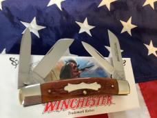 1996 Winchester Congress knife By Blue Grass Cutlery (Mdl# 4902) w/ Brown Bone Handles