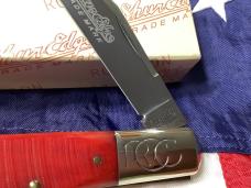 Robeson ShurEdge 5" Daddy Barlow Knife w/ Red Bone Handles -NOS in orig box & Minty 