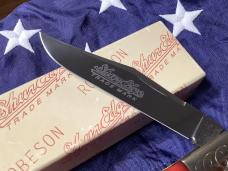 Robeson ShurEdge 5" Daddy Barlow Knife w/ Red Bone Handles -NOS in orig box & Minty 