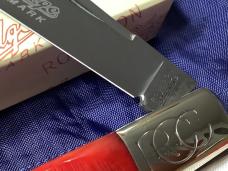 Robeson ShurEdge 5" Daddy Barlow Knife w/ Red Bone Handles -NOS in orig box & Minty 