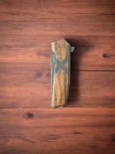 WOOX Leggenda Knife (3.5" Blade) (Carbon Fiber/Walnut Scales) 