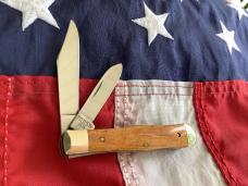Case xx 1989 Small Cokebottle Knife (7225 1/2 SS) w/ Nice Wood Handles -NOS in M/NM Condition