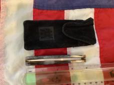 J A Henckels (HK-135-CHFL) Folding Hunter Pocket Knife with Nice Grey Chipped Flint Handles -NOS