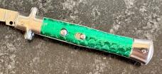 Rare Tourist Switchblade Stiletto Knife From Italy, Unused
