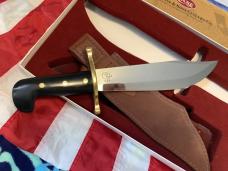 Case xx 2011? Colt, Military M-16 Theme Bowie w/ Black Synthetic Handles & Orig Sheath
