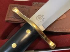 Case xx 2011? Colt, Military M-16 Theme Bowie w/ Black Synthetic Handles & Orig Sheath