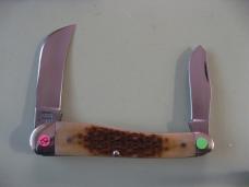  DANIELS FAMILY KNIFE BRANDS-TITUSVILLE CUTLERY-ROOSTER COMB-IRON FURNACE BONE