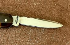 Ibberson Pen Knife By Stan Shaw, Tortoise Shell Scales, Sheffield England, Unused