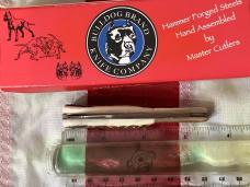 2007 Bulldog Brand, HAND MADE Single Blade Barlow with Great Stag Handles -NOS -M/NM