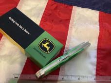 Case xx  John Deere Copperlock Knife (MDL# 61549LSS) w/ JD Shield +Green Handles -NOS