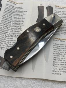 Vintage Smith & Wesson Folder Lockback Hunter Model 6060 With Sheath In Box