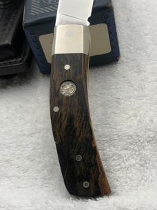 Vintage Smith & Wesson Folder Lockback Hunter Model 6060 With Sheath In Box