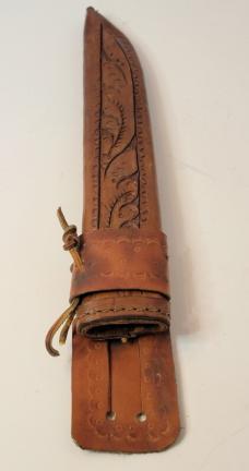 Vintage Unmarked Bowie Knife w/ Sheath #11