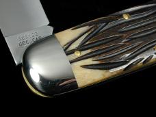 Great Eastern Cutlery GEC India Jigged Bone Toenail Clipper Knife NIT 1 of 530 Made in USA 363122