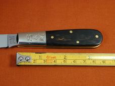 Schatt & Morgan Ebony Wood Barlow Knife By Cooper Cutlery Rare 69 S&M E Made In USA S&M Tang Stamp