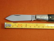 Schatt & Morgan Ebony Wood Barlow Knife By Cooper Cutlery Rare 69 S&M E Made In USA S&M Tang Stamp
