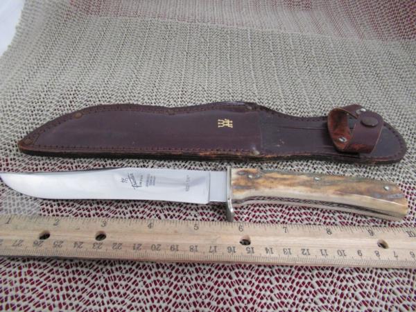 J. A Henckels Stag Handle Fixed Blade Model # 602 J. A Henckels Stag Handle Fixed Blade Model # 602