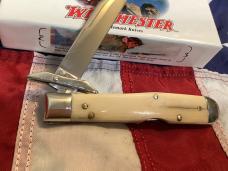 2003 Winchester Swing Guard Cheetah knife By Blue Grass Cutlery (Mdl# 27078) w/ Ivory Handles