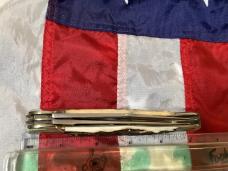 Bulldog Brand 2 Blade Hunter w/ War Hawk Blade Etch w/ Great Slab Stag Handles -NOS