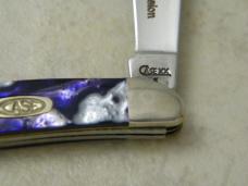 Case XX USA 1 Dot Purple Passion 9220 Corelon 1 of 500 Peanut Knife NIB