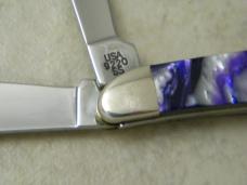 Case XX USA 1 Dot Purple Passion 9220 Corelon 1 of 500 Peanut Knife NIB