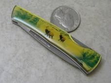Case XX USA 1993 059L Elk Scene Lockback Knife NIB