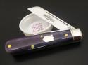 1/83 Great Eastern Cutlery Northfield #14 Purple Phlox Smooth Bone Gentlemen's Jack GEC 143223
