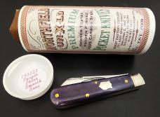 1/83 Great Eastern Cutlery Northfield #14 Purple Phlox Smooth Bone Gentlemen's Jack GEC 143223
