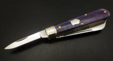 1/83 Great Eastern Cutlery Northfield #14 Purple Phlox Smooth Bone Gentlemen's Jack GEC 143223