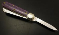 1/83 Great Eastern Cutlery Northfield #14 Purple Phlox Smooth Bone Gentlemen's Jack GEC 143223