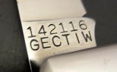 1/62 2016 Great Eastern Cutlery PPP #14 TC Barlow Black Cherry Sawcut Bone SFO Charlie Campagna
