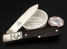 1/62 2016 Great Eastern Cutlery PPP #14 TC Barlow Black Cherry Sawcut Bone SFO Charlie Campagna
